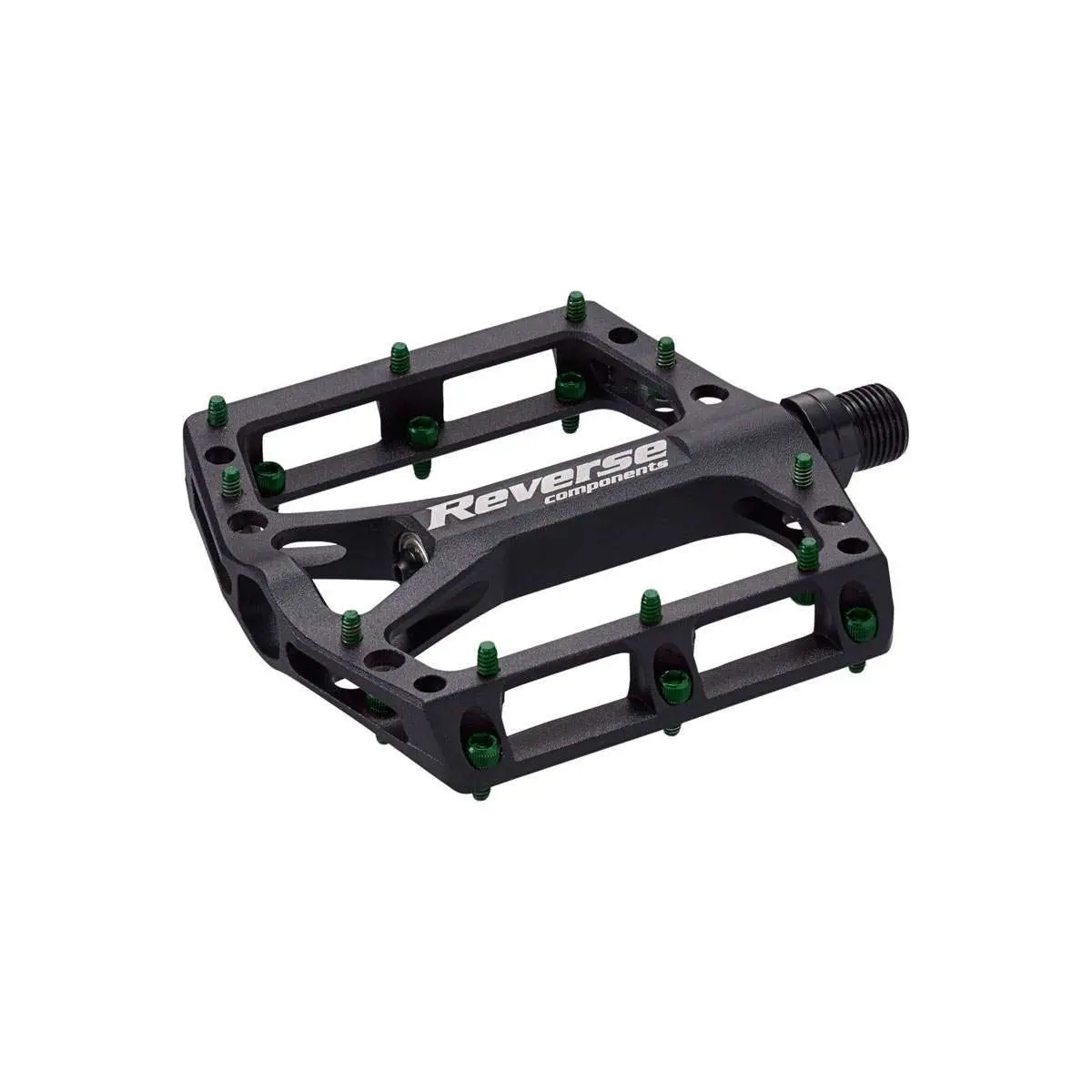 Paar platte pedalen Reverse Components Black one
