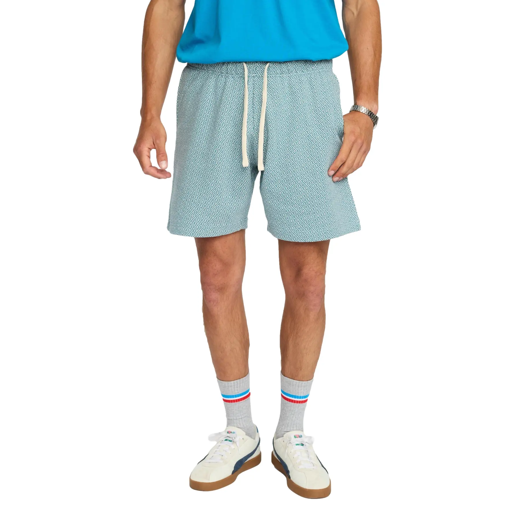 Revolution Men's Bleu Short Jaquard
