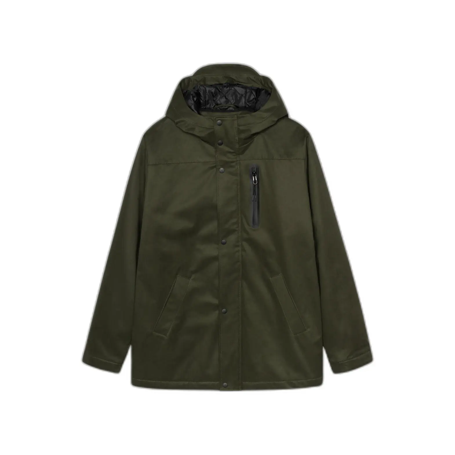 Revolution Green Parka With Chest Pocket