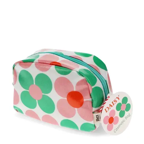 Borsa per il trucco da donna Rex London Pink and green Daisy
