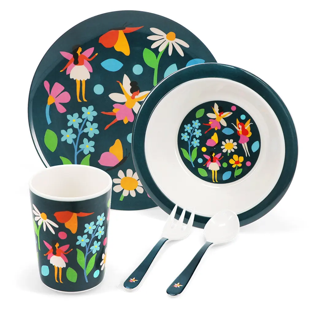 Assiette en mélamine enfant Rex London Fairies in the Garden (x5) Assiette en mélamine enfant Rex London Fairies in the Garden (x5)