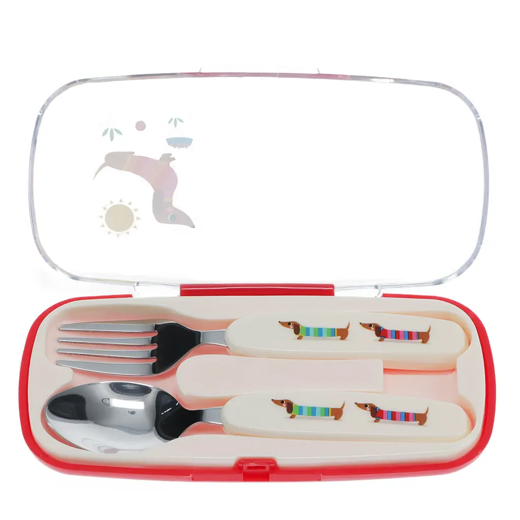 Couverts enfant Rex London Sunny Sausage Dog Couverts enfant Rex London Sunny Sausage Dog