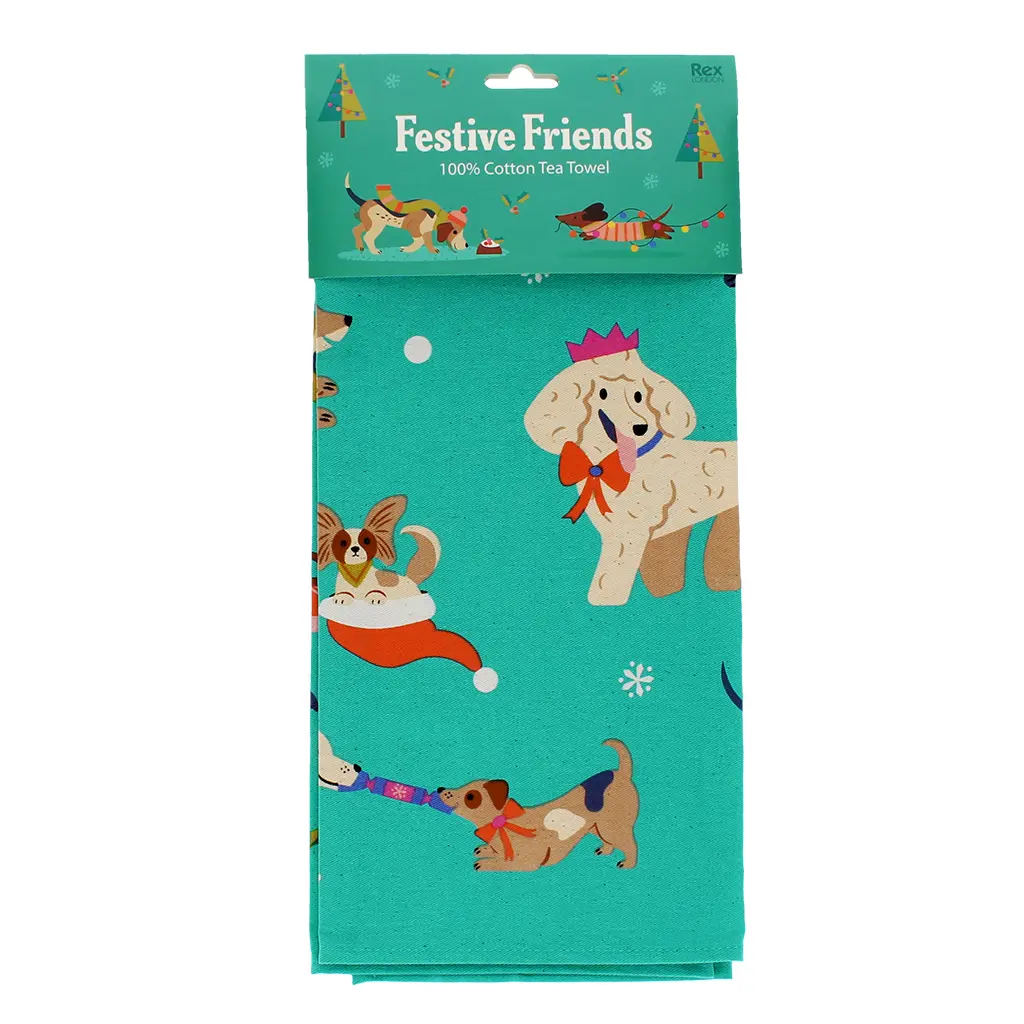 Serviette Rex London Festive Friends