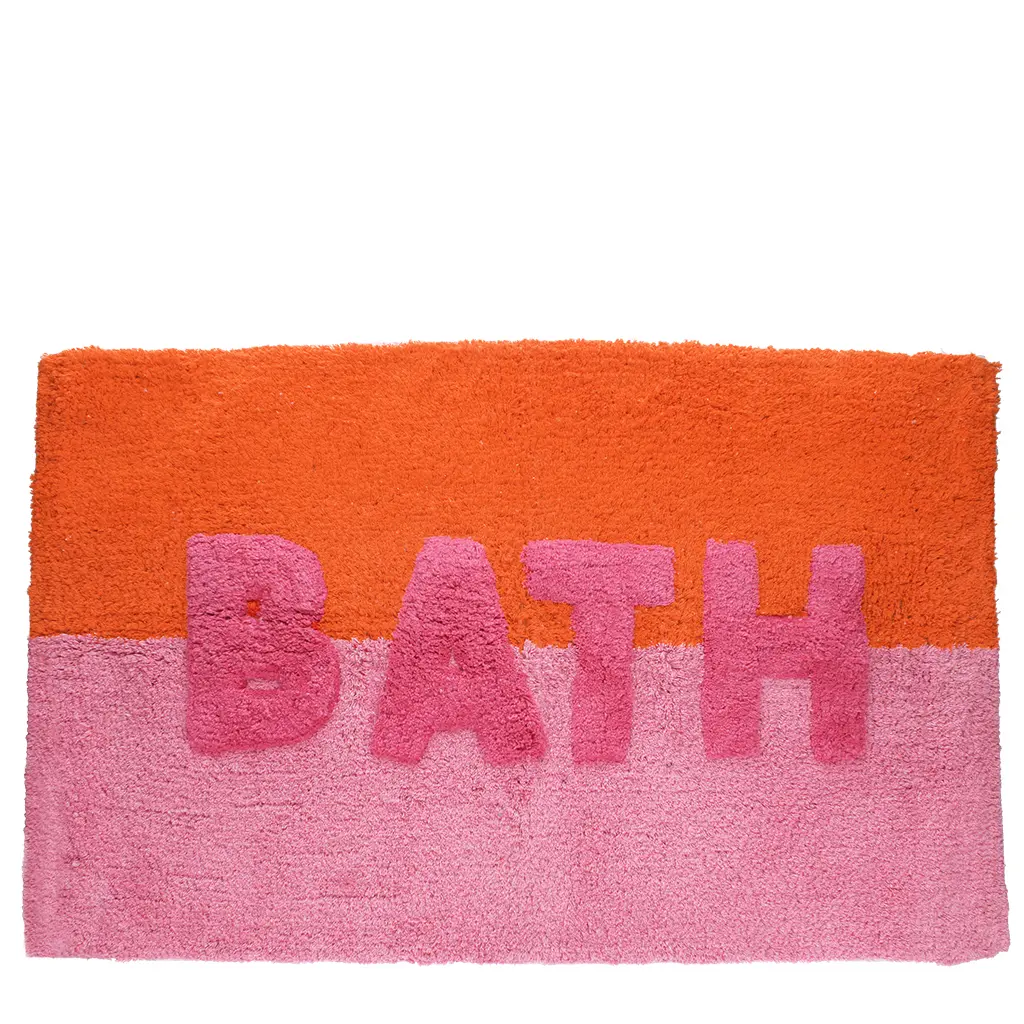 Rex London badmat - oranje en roze