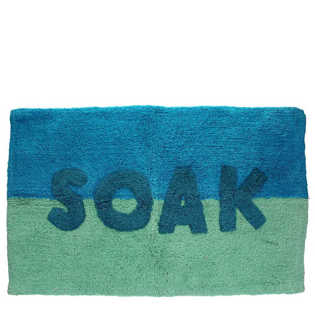 Badematte 'SOAK' teal Rex London