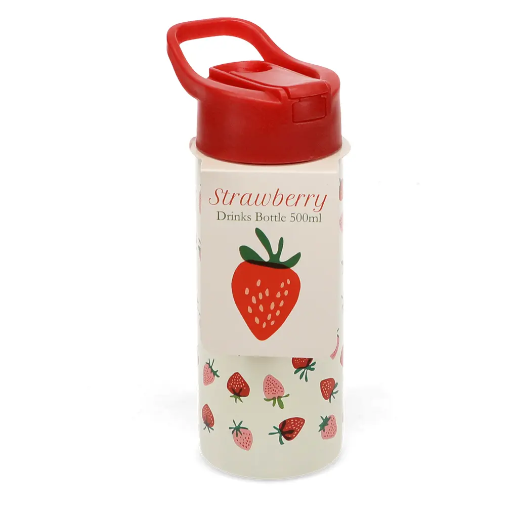 Paille Flasche mit Druckknopfdeckel Beere Rex London