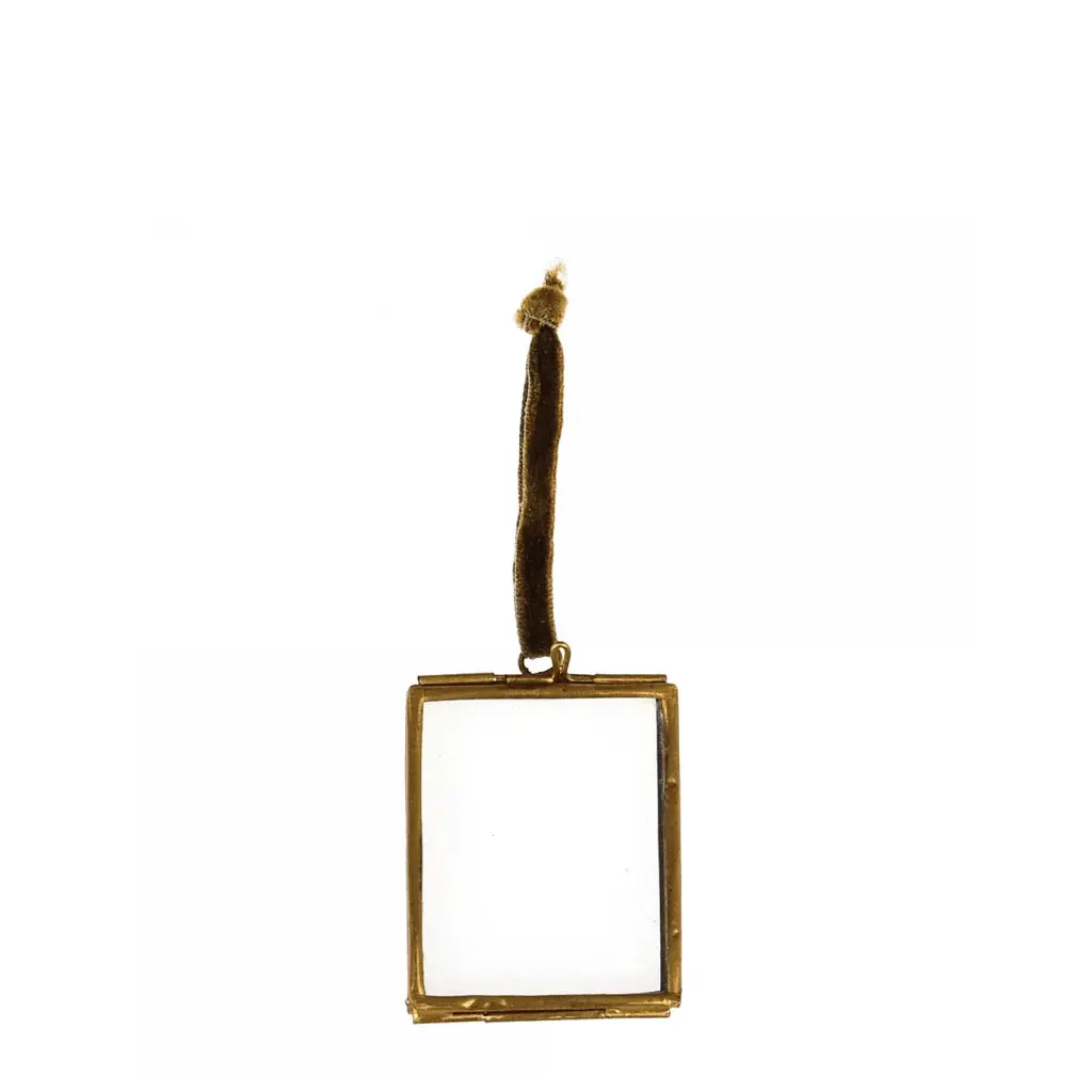 Mini cornice per foto da appendere in ottone Rex London