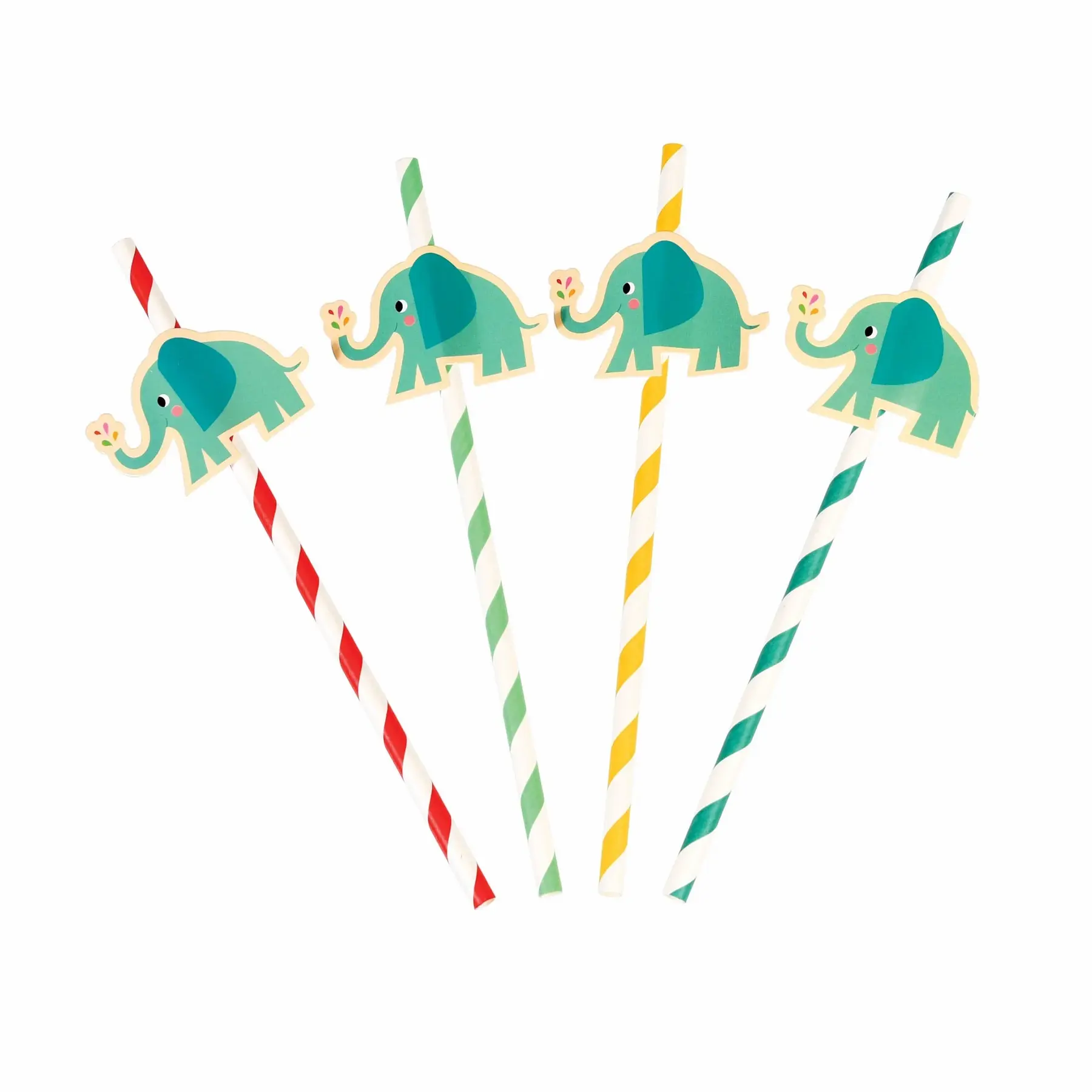 Strohhalm Kind Rex London Elvis The Elephant (x4)