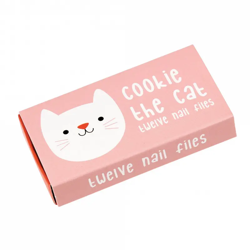 Boites et autres rangement allumettes avec limes à ongles Rex London Cookie The Cat (x12)