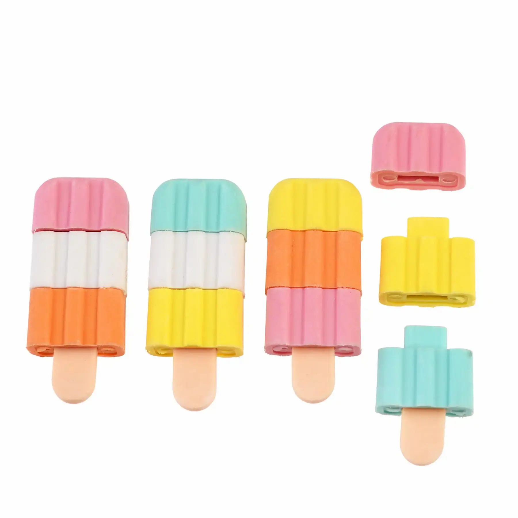Radiergummi in Form von glasierten Stäbchen Rex London (x4)