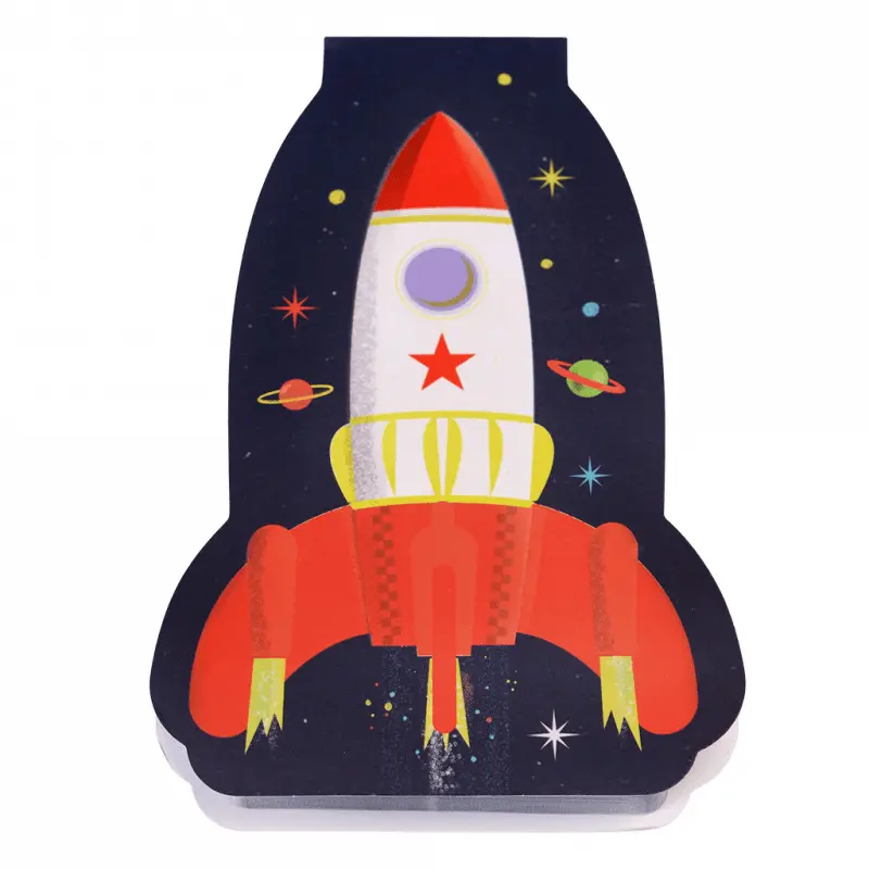 Adesivi per bambini per il blocco note del razzo spaziale Rex London