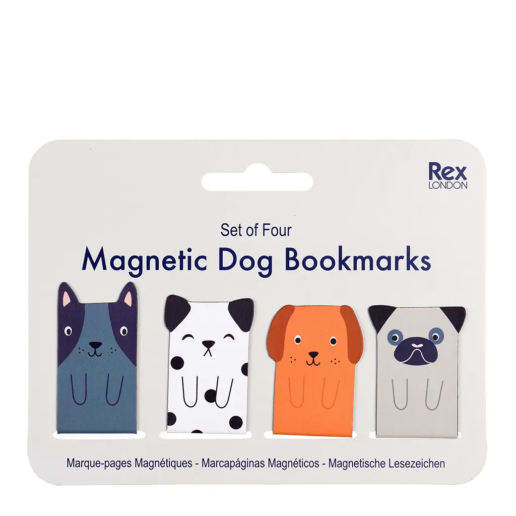Phantasiespiele magnetische Lesezeichen Hunde Kind Rex London (x4)