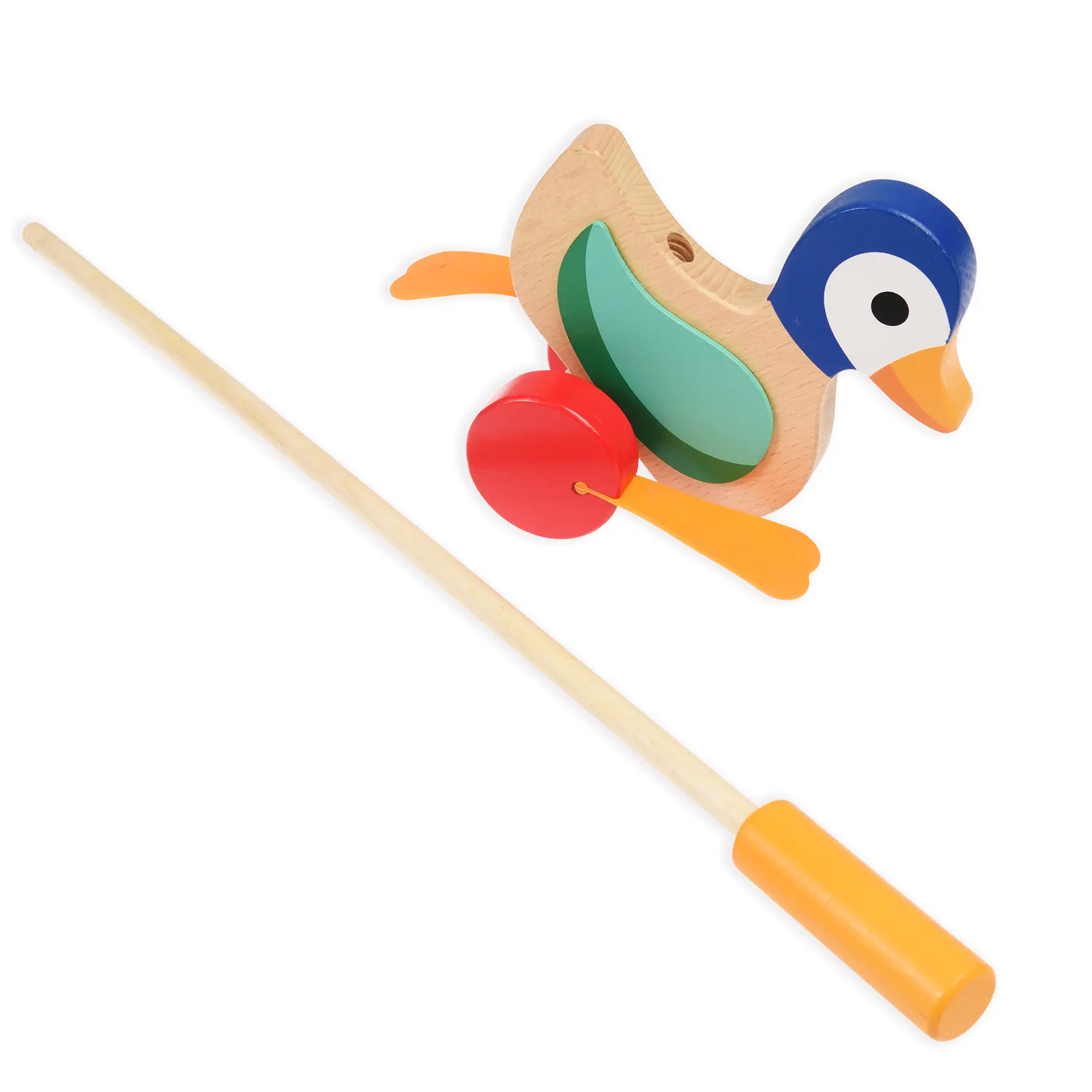 Baby, Ente zum Schieben aus Holz Rex London