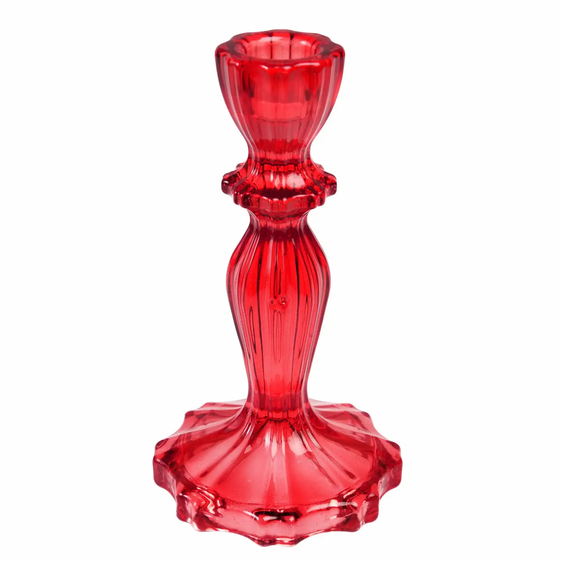 Bougeoir en verre Rex London