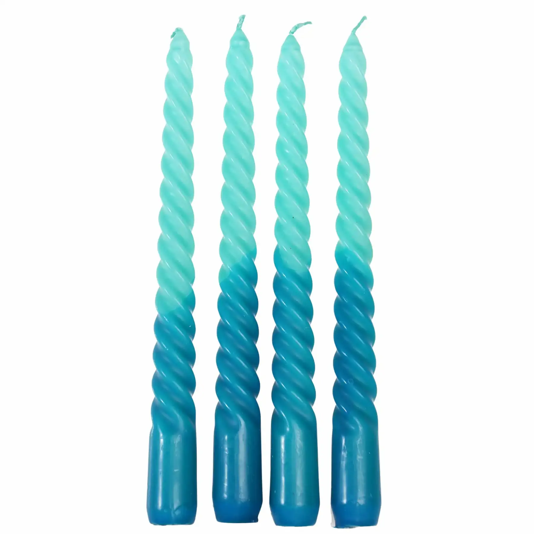 Spiralkerzen Rex London Dip Dye (x4)