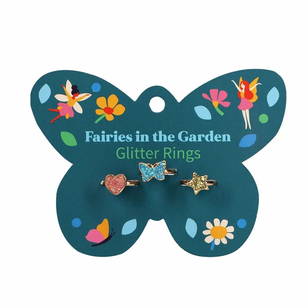 Bague pailletée enfant Rex London Fairies In The Garden (x3)