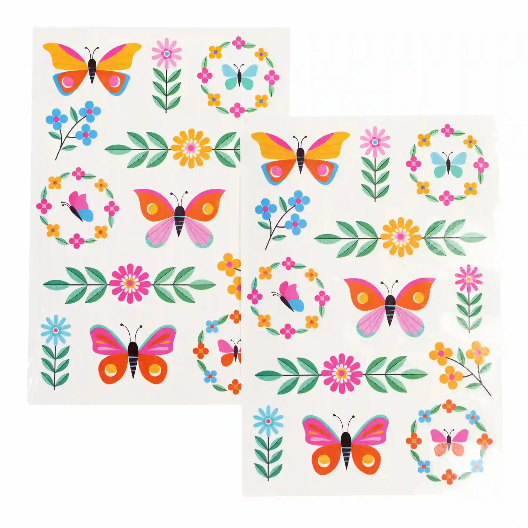 Tatuaggio per bambini Rex London temporaires Floral Flutter (x2)