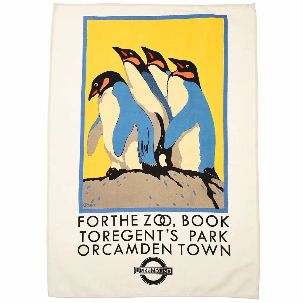 Torchon en coton Rex London Tfl TfL Vintage For the Zoo...