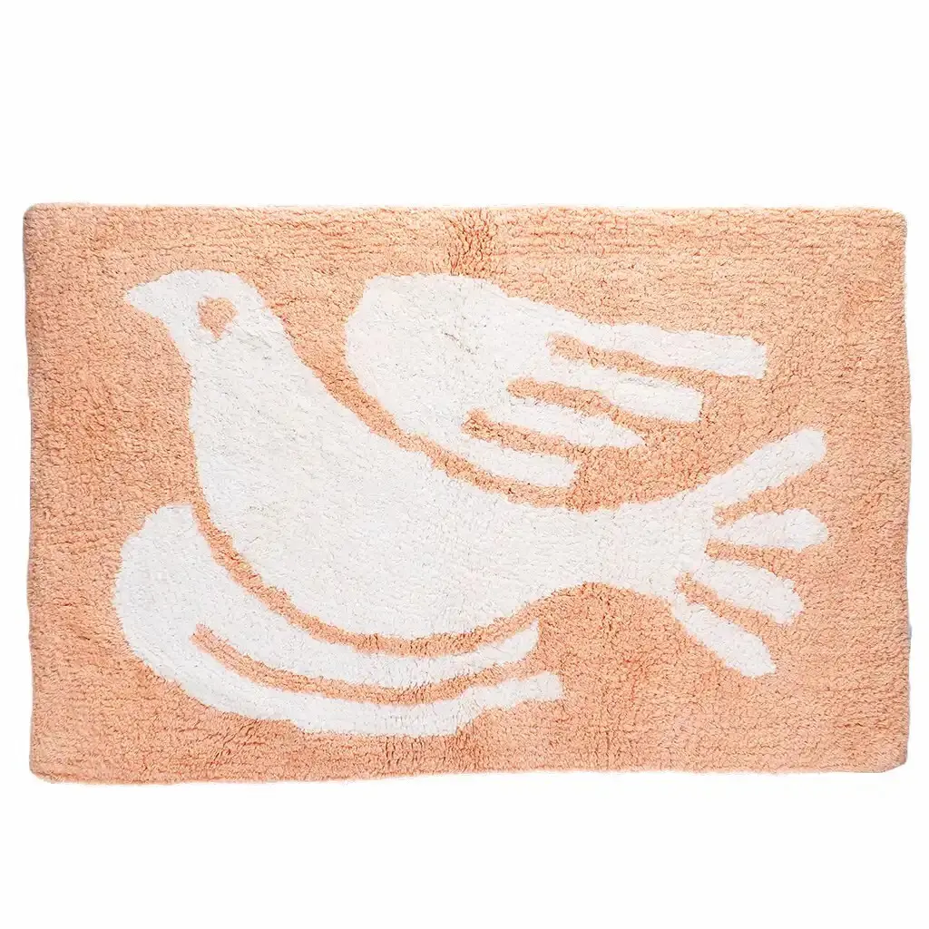 Tapis de bain en coton tufté Rex London Colombe Tapis de bain en coton tufté Rex London Colombe