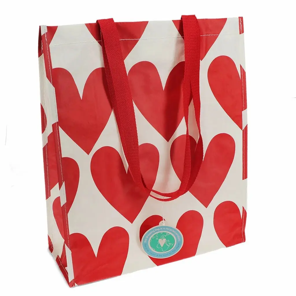 Borsa shopper riciclata Rex London Coeurs
