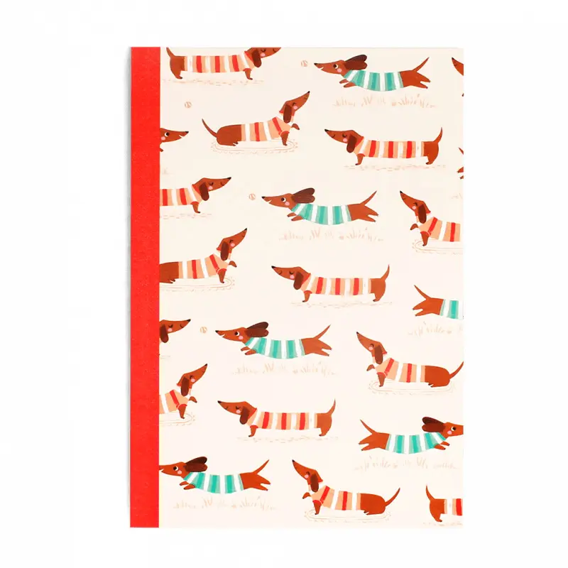 Bloc-notes A5 motif Rex London Chien Saucisse