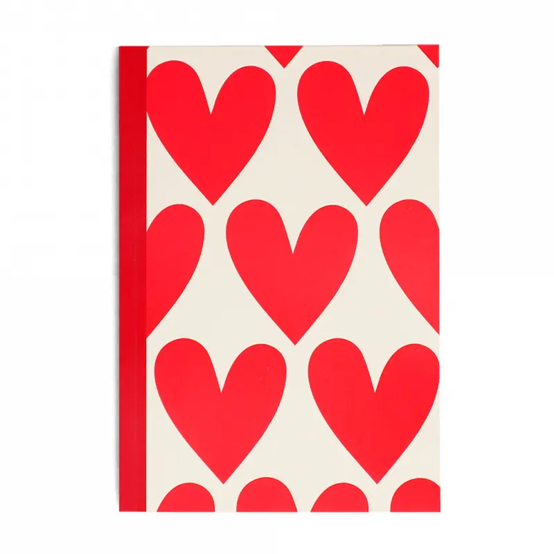 Bloc-notes A5 Rex London Coeurs