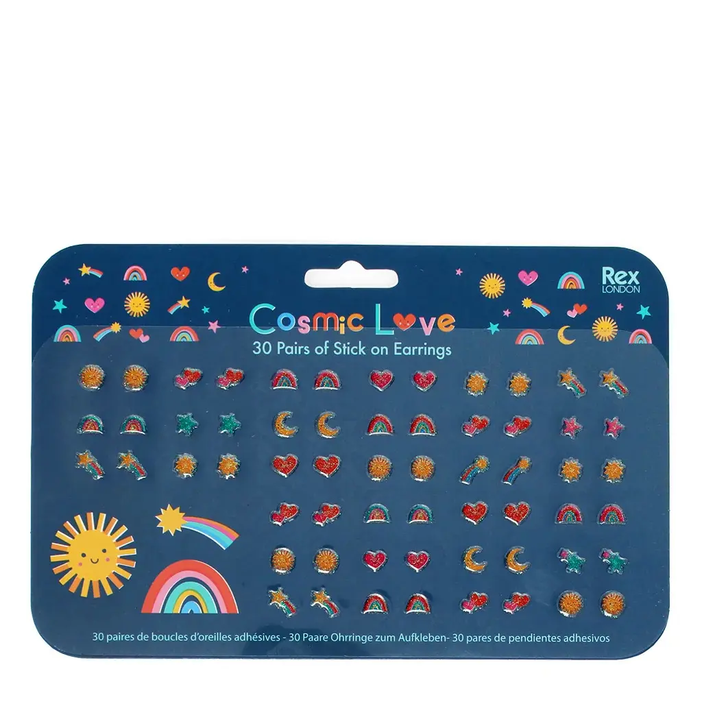 Boucles d'oreilles adesive cosmic love bambino Rex London (x30)