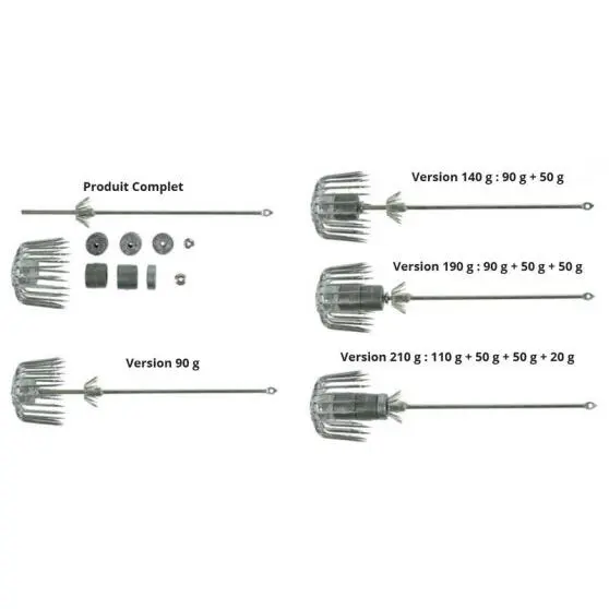 Nadel (einstellbares Gewicht) Ragot squid jig