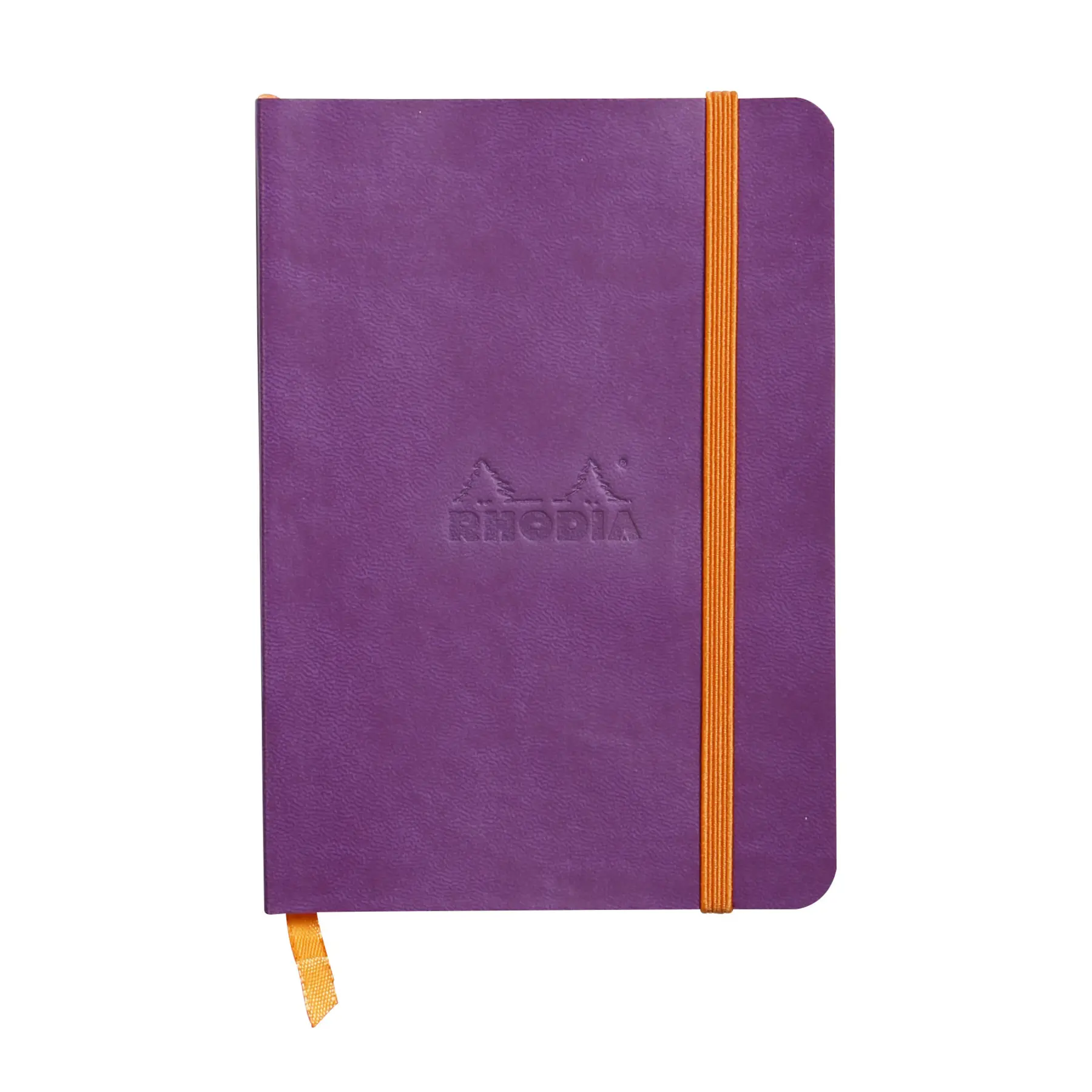 Carnet souple A6 144 pages ligné papier fermeture élastique Rhodia