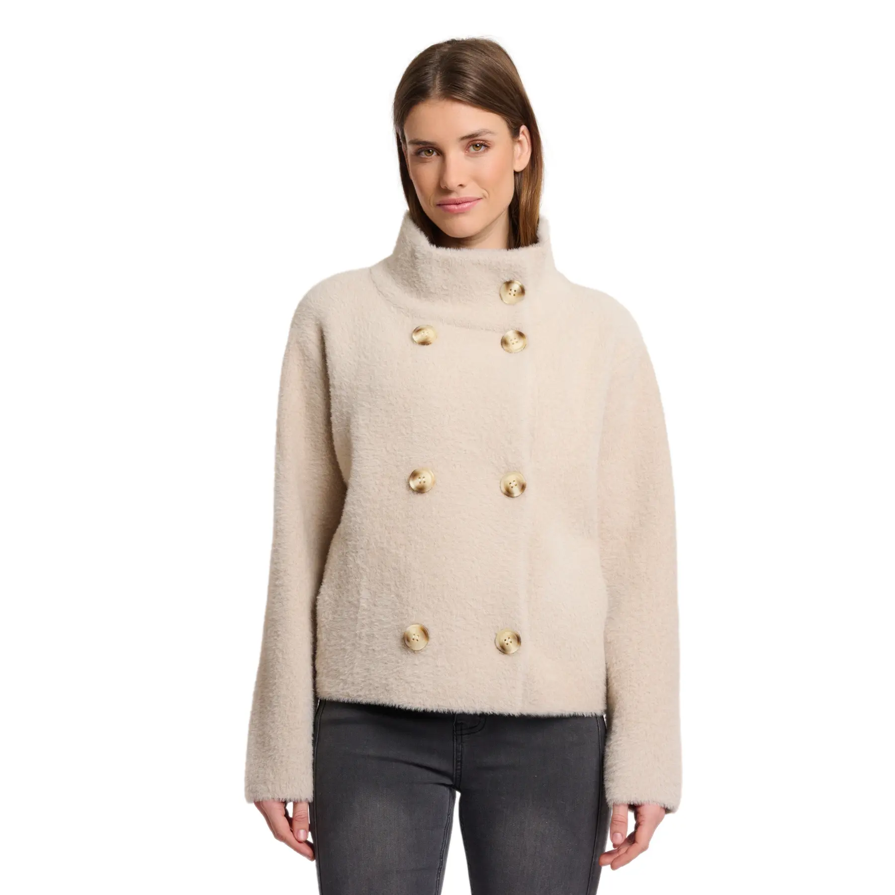 Rino & Pelle Women's Beige Short Jacket Beth