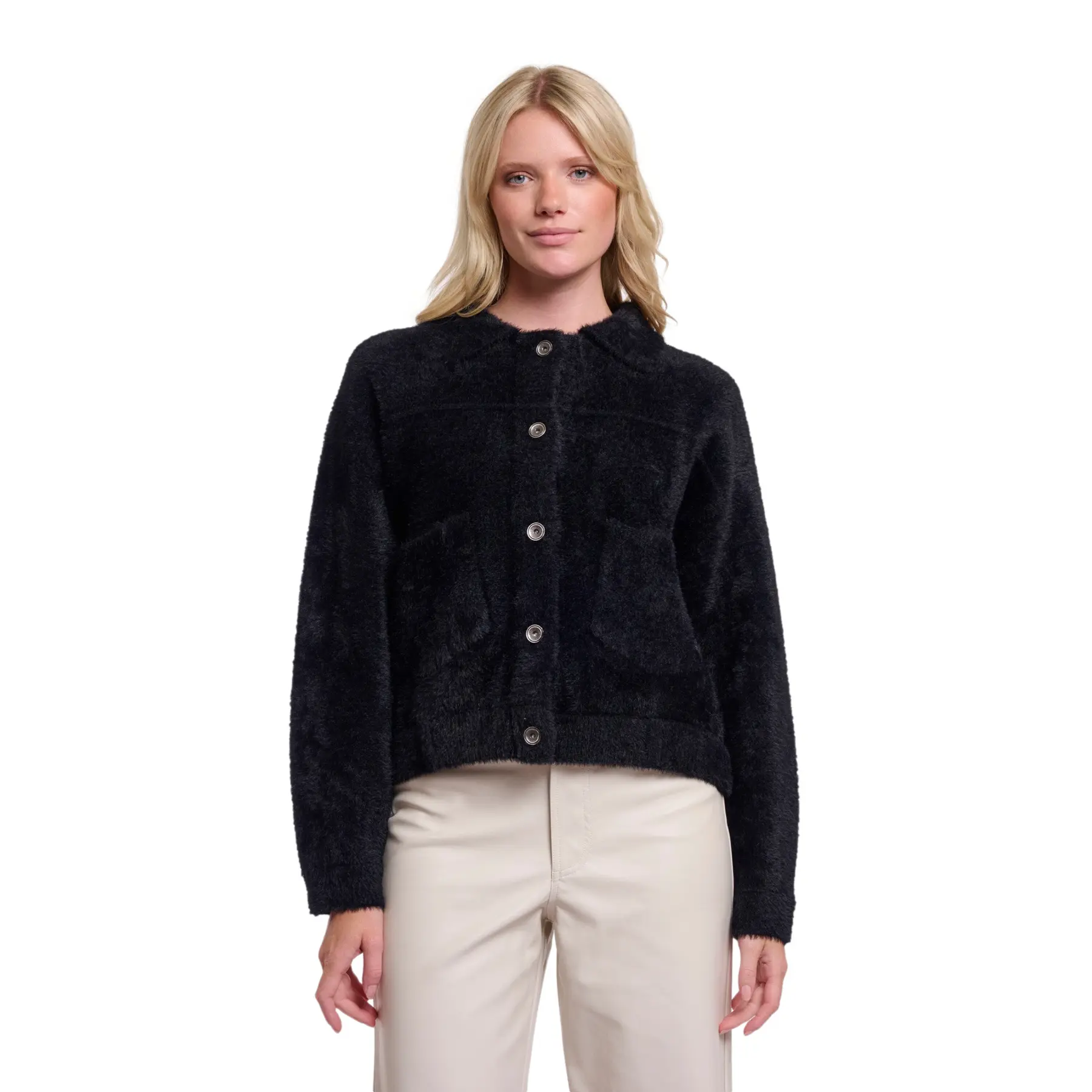 Rino & Pelle Damen Noir Boxy-Jacke Bubbly