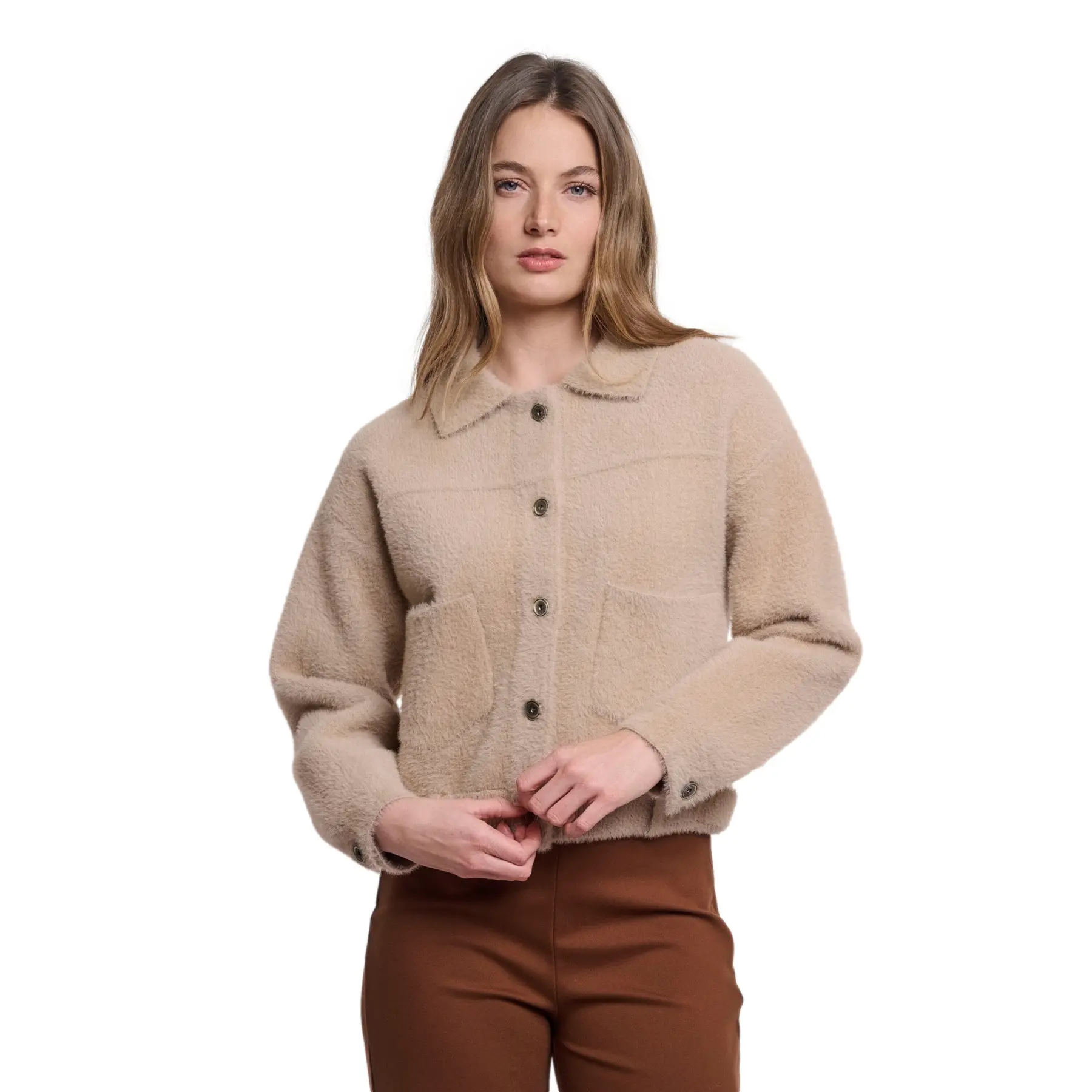 Rino & Pelle Women's Beige Jacket Bubbly