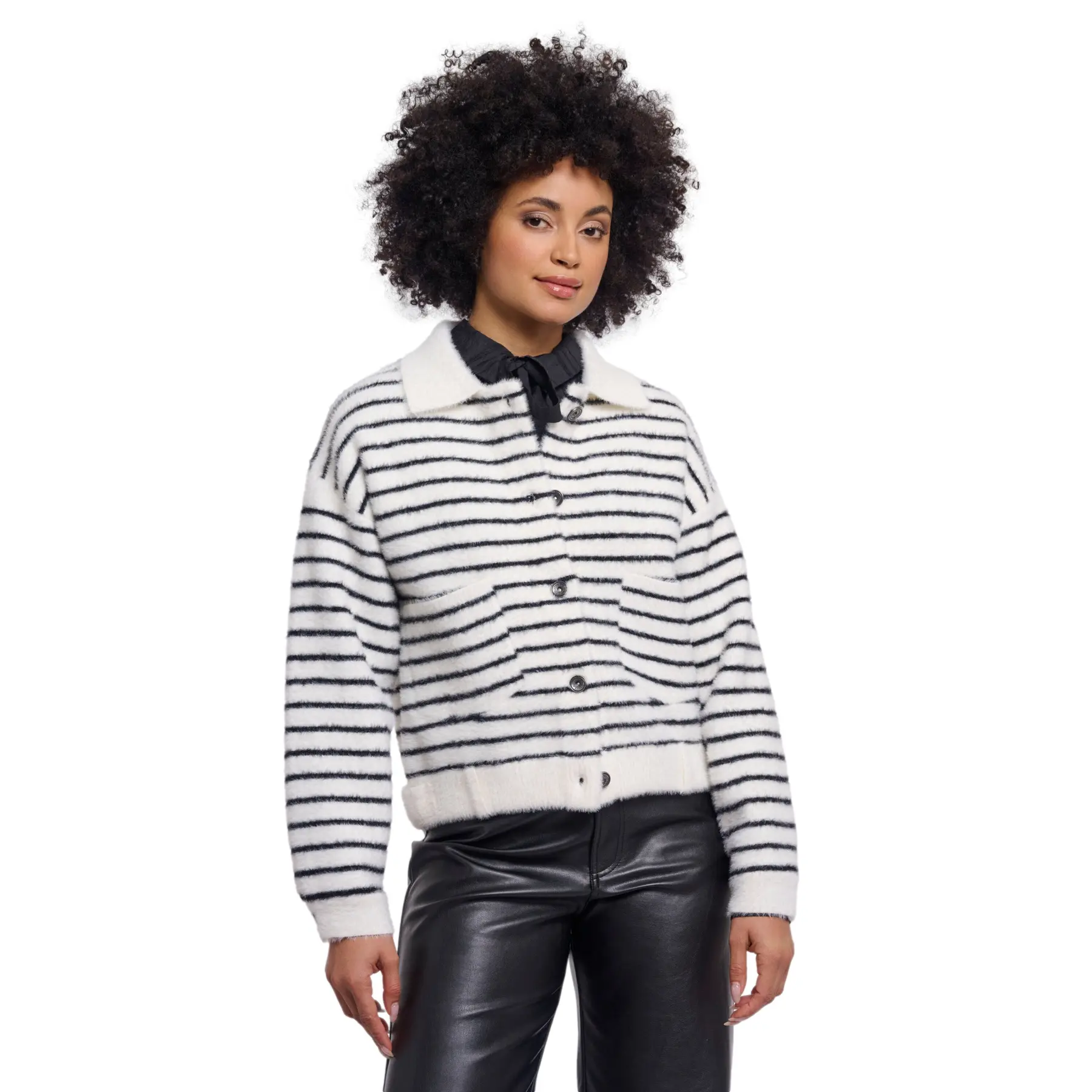 Cardigan ampio con bottoni donna  Bubbly
