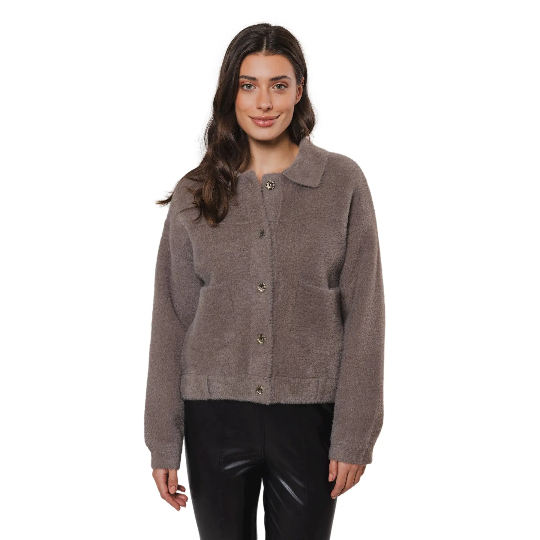 Cardigan ampio con bottoni donna  Bubbly