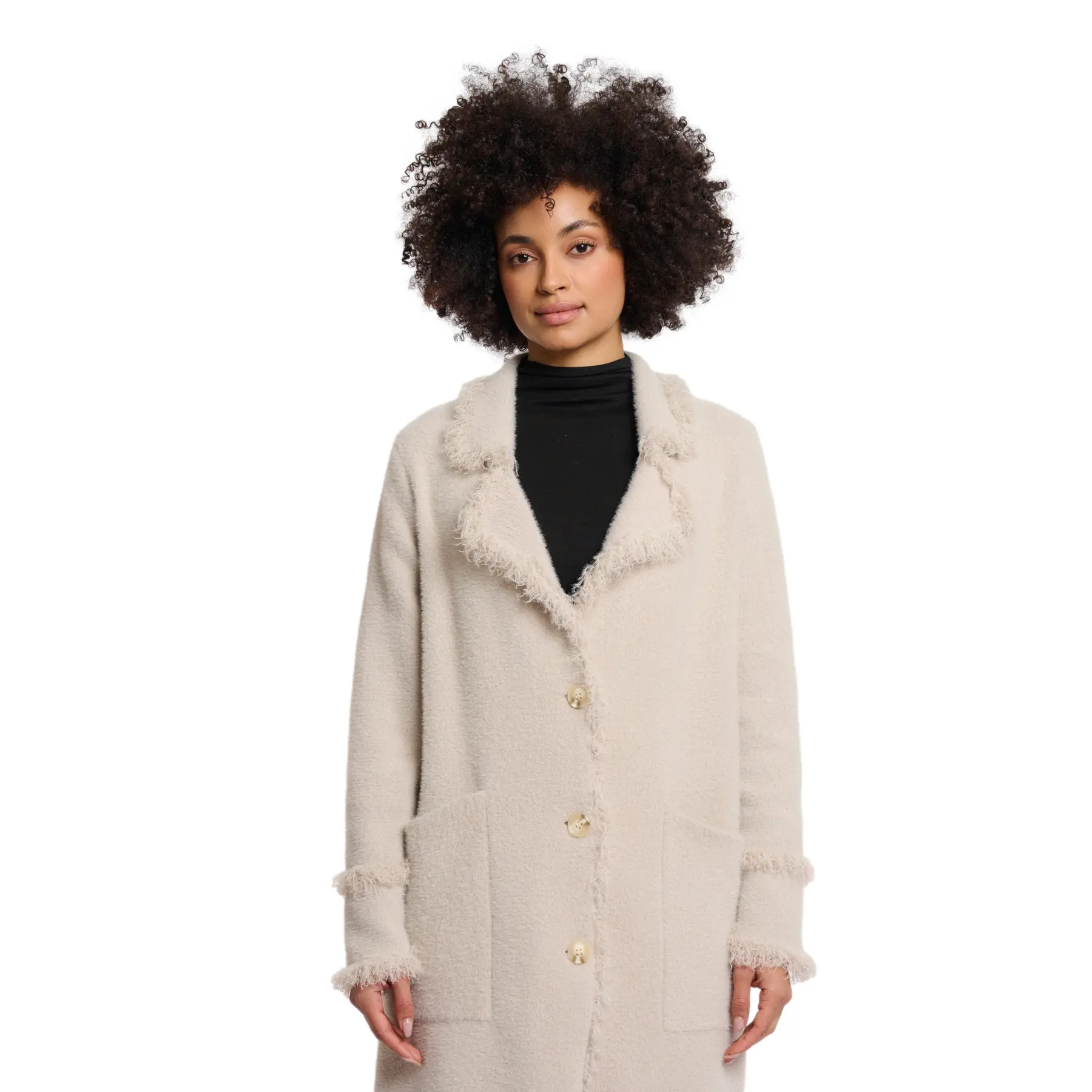 Cardigan lungo semplice con bottoni donna  Catena