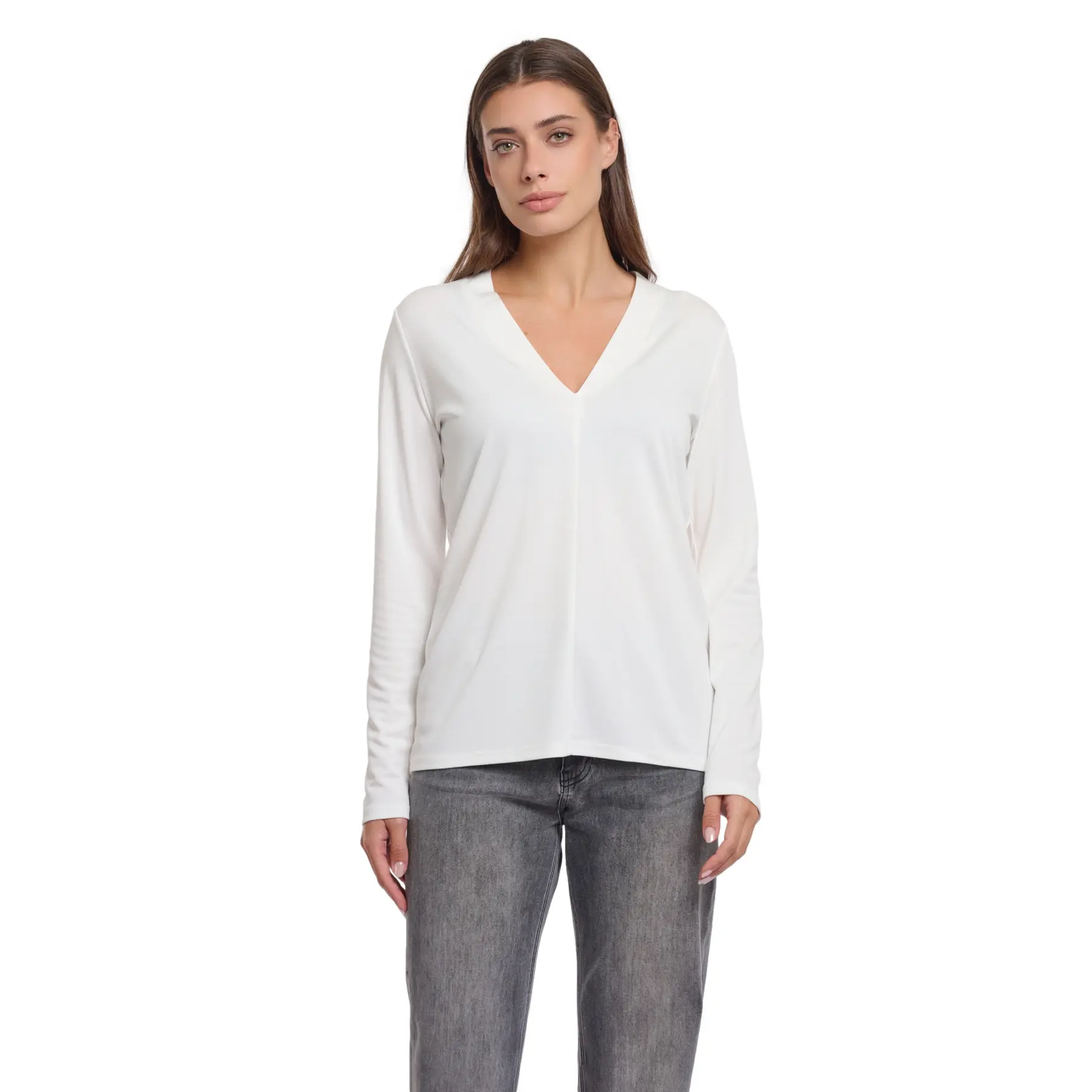 Rino & Pelle Women's Blanc ’S V-Neck Blouse Cleo