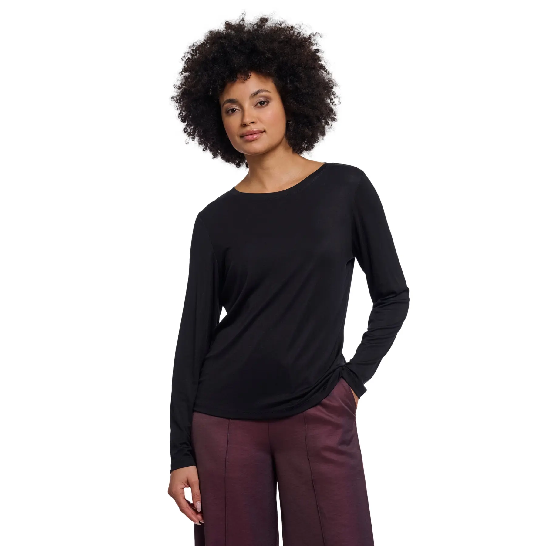 Rino & Pelle Women's Noir Long Sleeve T-Shirt Eason