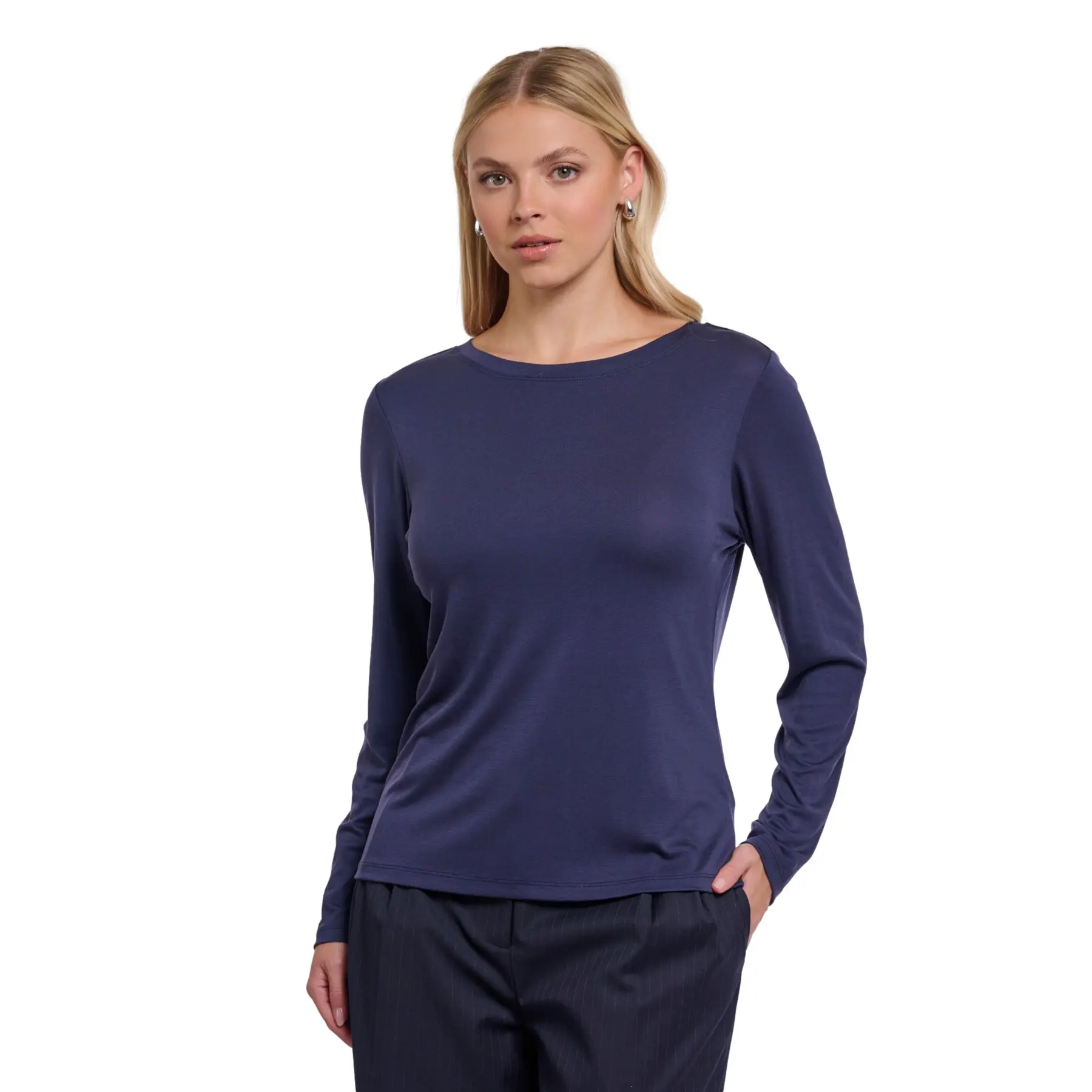 Rino & Pelle Women's Bleu Long Sleeve T-Shirt Eason