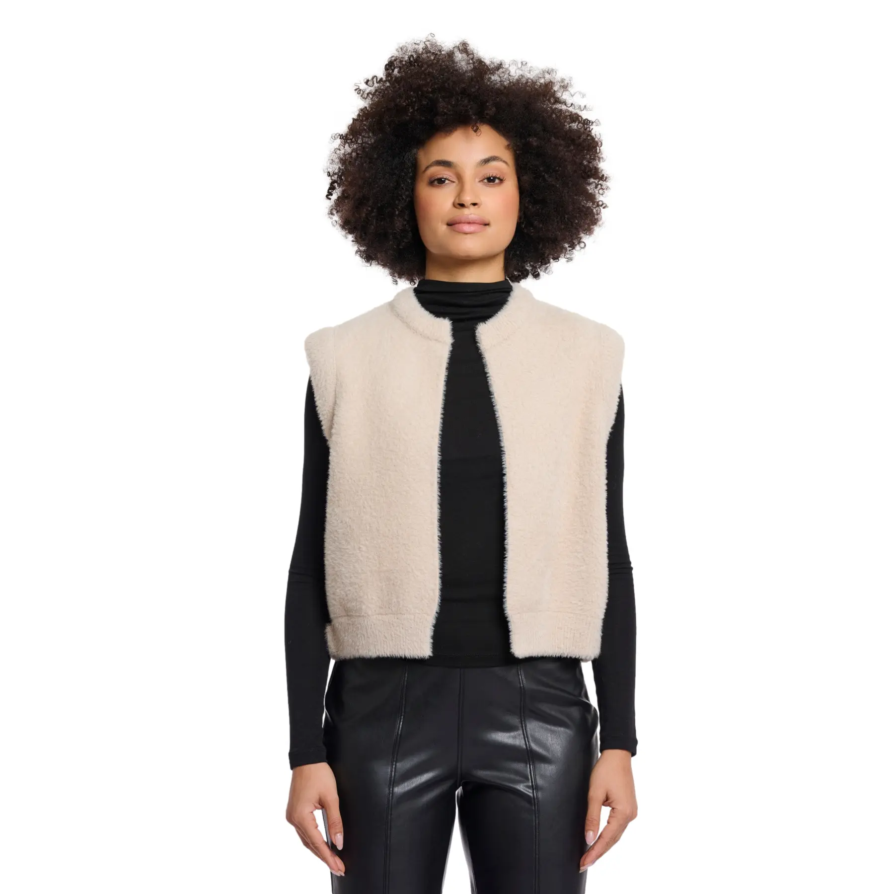Rino & Pelle Damen Beige Ultra-Weiches Strickwesten Für Elona