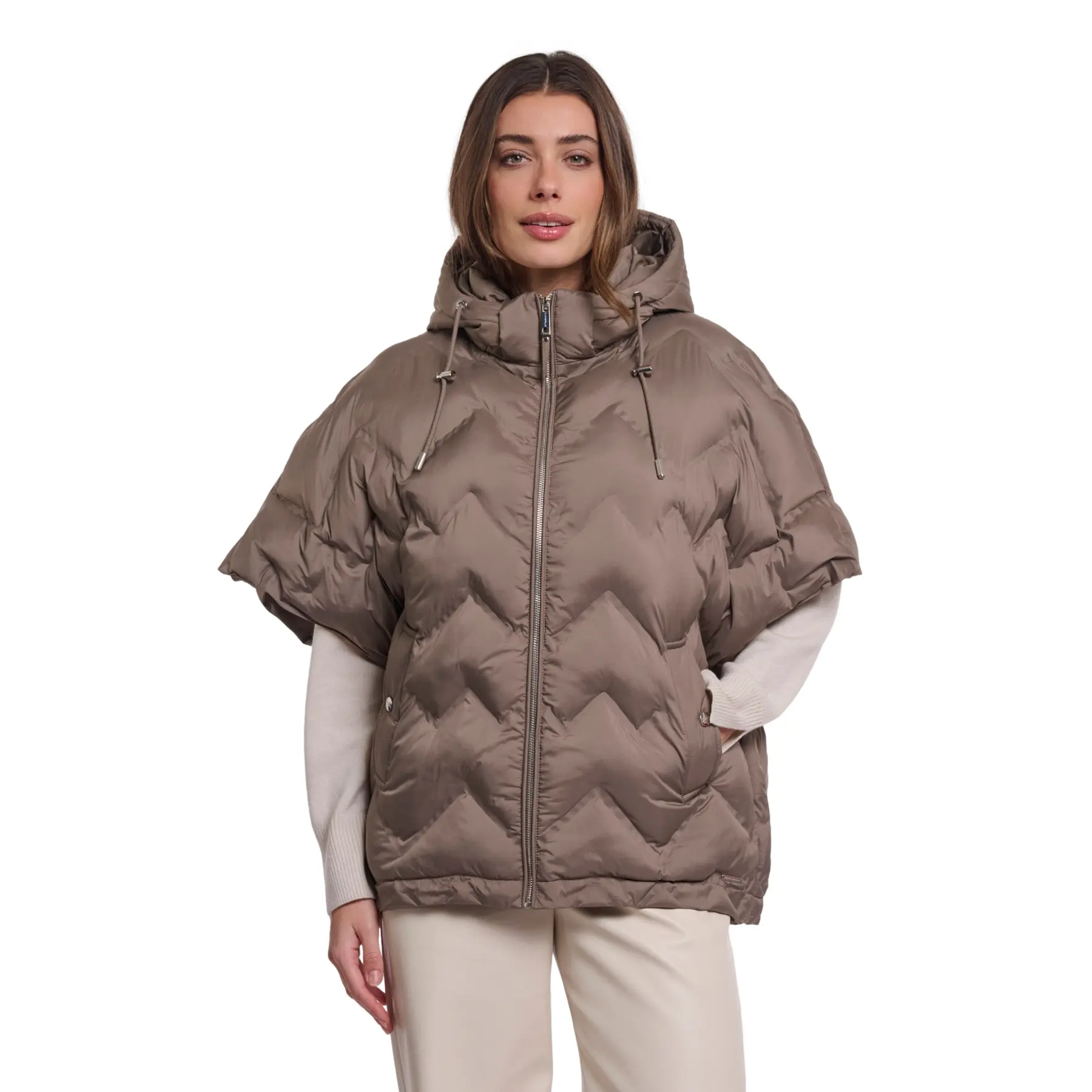 Rino & Pelle Women's Marron Puffer Jacket Hilary