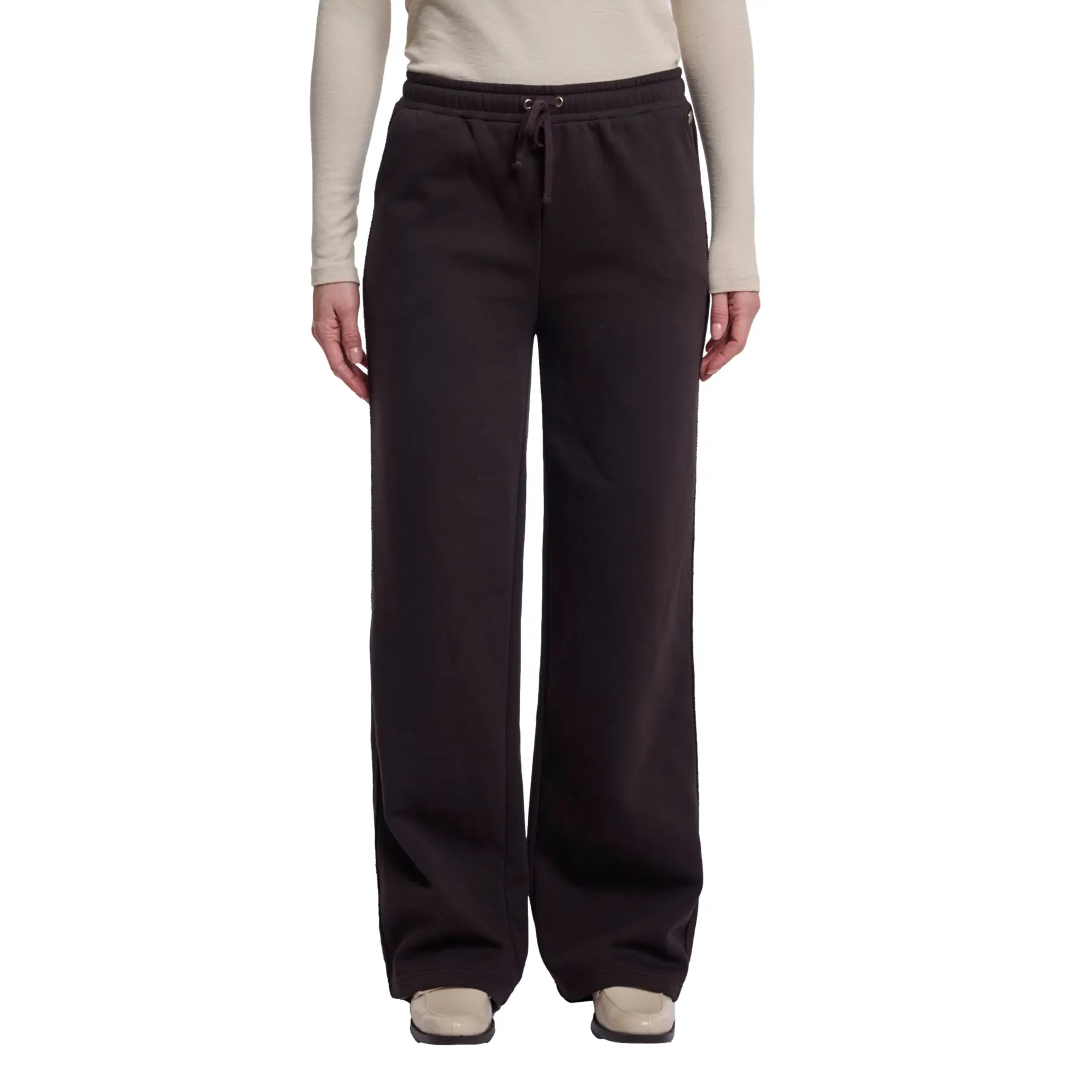Rino & Pelle Women's Marron Wide Leg Trousers Lika