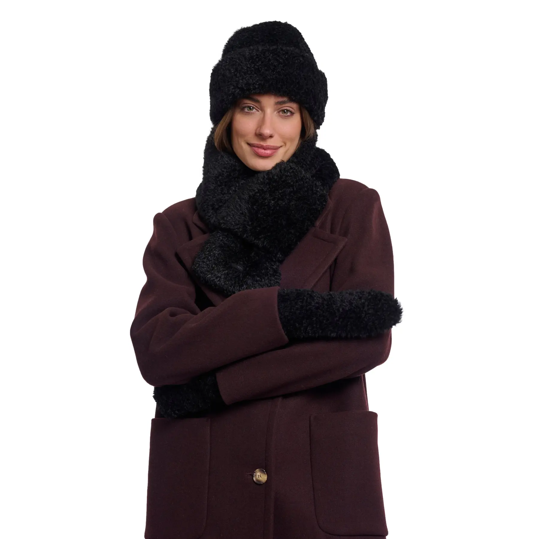 Rino & Pelle Women's Noir Scarf Obu
