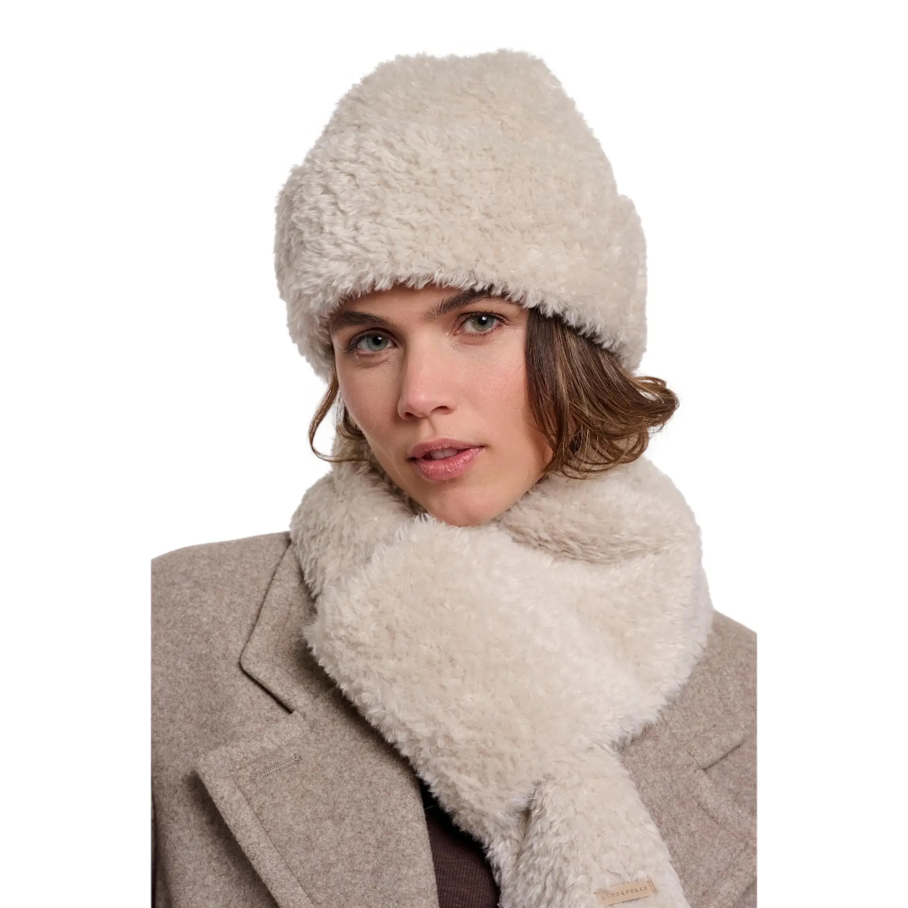 Rino & Pelle Damen Beige Mütze Saito