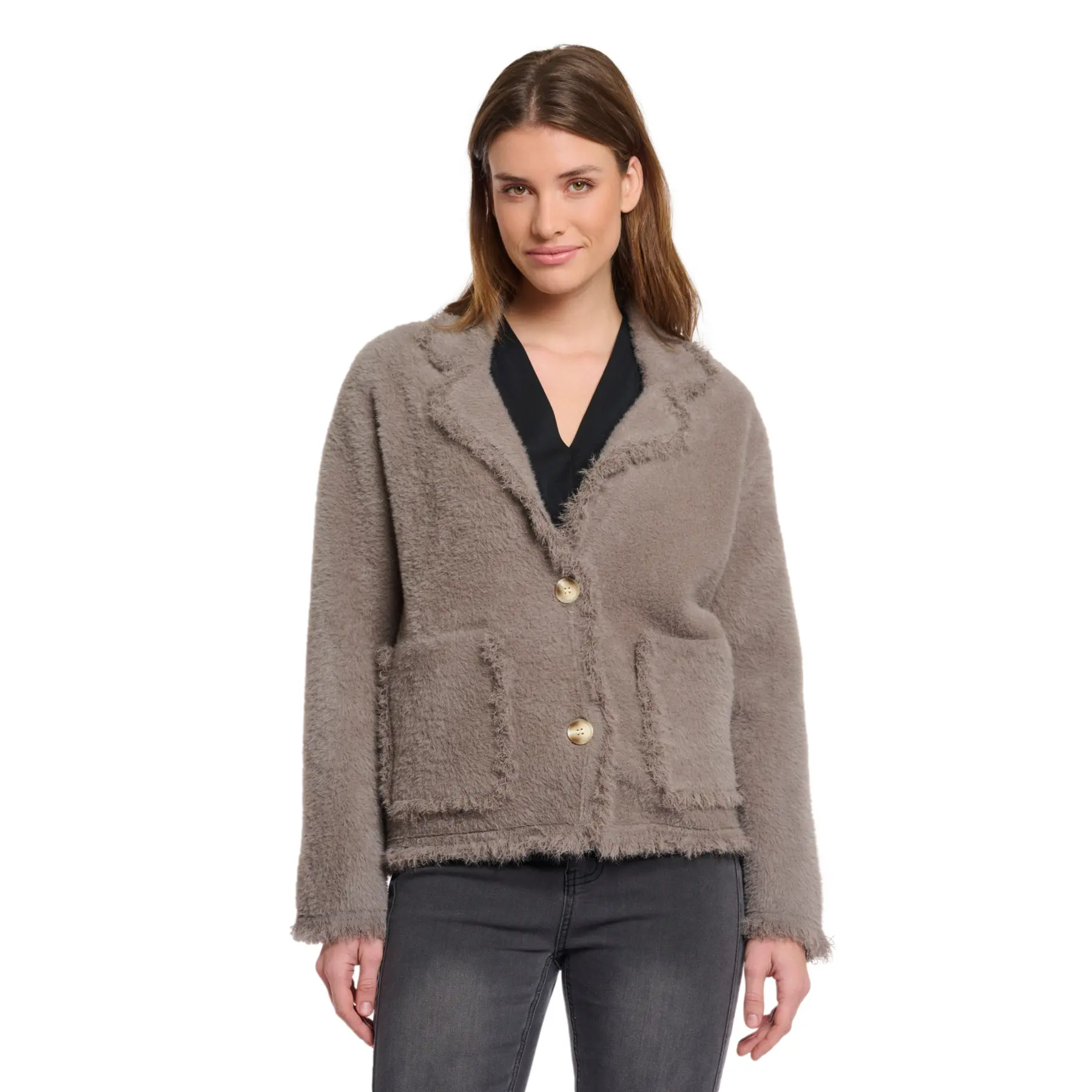 Cardigan in Maglia Bouclée Donna  Sena