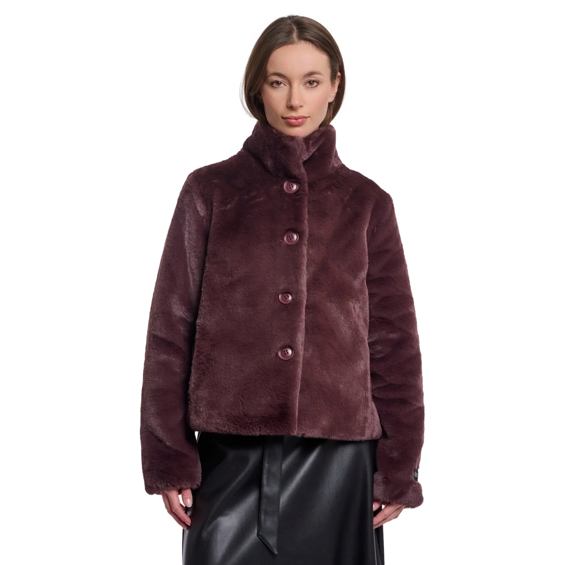 Rino & Pelle Damen Marron Kunstpelzjacke Vie