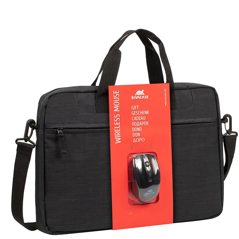 Laptop-Tasche mit kabelloser Maus Rivacase Regent 8038