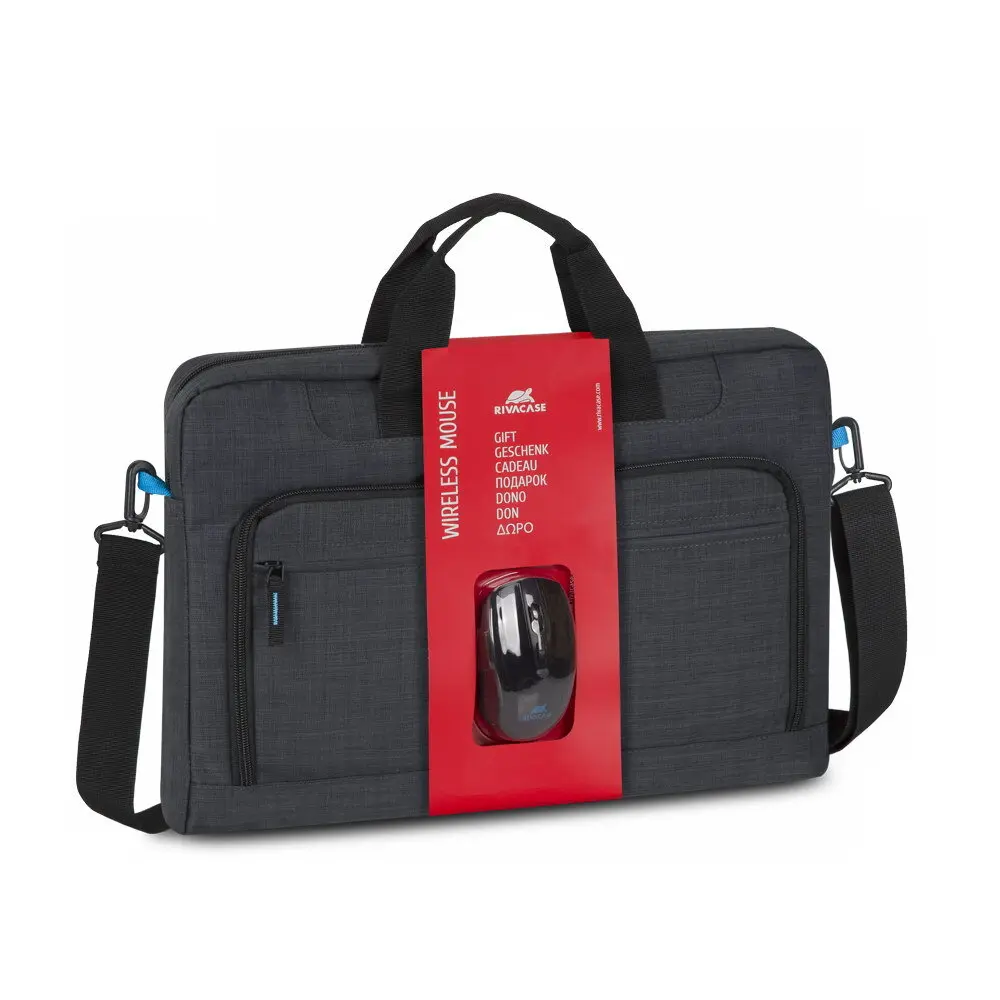 Laptoptasche mit kabelloser optischer Maus Rivacase Regent 8058