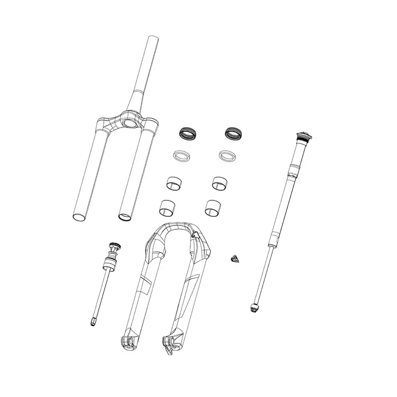 Ersatzkit für Gabel Rockshox Csu Lyrik/Yari>2017Debonair 27.5/29 Offset 51 Taper