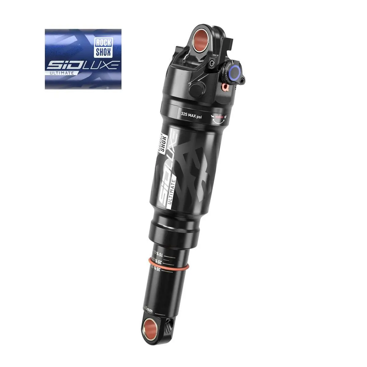 Luftdämpfer 2 Positionen Rockshox Sidluxe Ultim. Remote OutPull 190X45 DA Std/Std TopFuel 2020-2022A2