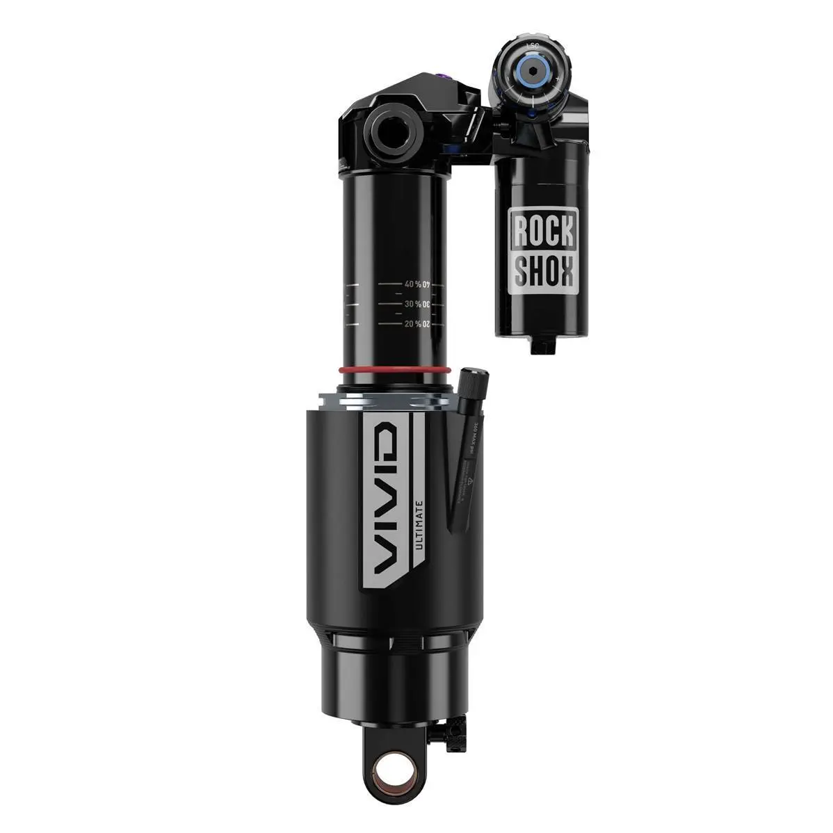 Luchtklep Rockshox Vivid Ultimate RC2T HBO Std/Trunnion (8x30) C1 Transition Spire (2021+)